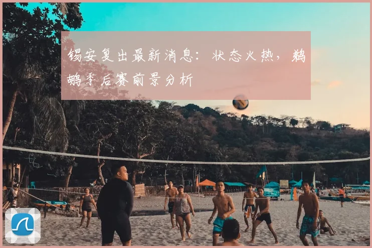 锡安复出最新消息：状态火热，鹈鹕季后赛前景分析